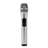 Maxbell Kids Microphone Toy Stage Costume Mic Prop for Kids Halloween Career Day Toy Silver Black