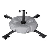 Maxbell Patio Umbrella Stand Sturdy Sun Shade Umbrella Stand for Terrace Deck Garden Black With Water Bag
