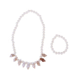 Maxbell Maxbell Shell Necklace And Bracelet For 18 inch Doll White Pearl 2