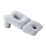 Maxbell Face Down Pillow Soft Versatile Breathable for Abdomen Home Sleeping Light Blue