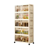 Maxbell 5 Tier Plastic Storage Bins Stackable Storage Bins for Home Bedroom Toy Room