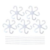 Maxbell 5 Pieces Acrylic Plant Supports Accessories for Patio Flowers Indoor Outdoor