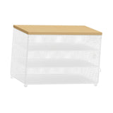 Maxbell Food Cover BBQ Cover Outside Plate Serving Cover for Garden Table Restaurant White 48cmx26cmx31cm