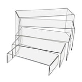 Maxbell 5Pcs Acrylic Display Shelf Perfume Organizer for Dresser Showcase Home Decor