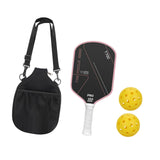 Maxbell Carbon Fiber Pickleball Paddle Comfort Grip for Consistency Control Training Pink Red