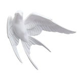 Maxbell 2pcs Nordic Resin Swallows Birds Wall Decor Garden Living Room Ornament