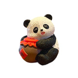 Panda Figurine Car Dashboard Decoration for Table Centerpiece Office Bedroom Style E