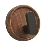 Maxbell Sticky Hook Multipurpose Durable Wall Hook for Entryway Living Room Bathroom Walnut  Black