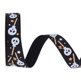 Maxbell Halloween Ribbon Halloween Decoration for Garland Flower Arrangements Crafts Black
