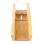 Maxbell Silicone Soap Mold Wood Box Wooden Beveler Planer Handmade Soap Cutting Tool
