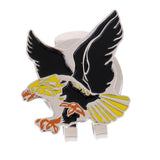 Maxbell Cool Eagle Alloy Golf Ball Marker Magnetic with Hat Clip Golfer Gift Black Yellow - Aladdin Shoppers