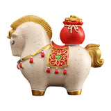 Maxbell Horse Figurine Creative Collectible Horse Statue for Bookshelf Desk Entrance lucky bag style
