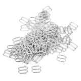 Maxbell 12x100pcs Metal Bra Strap Adjuster Slider/ Hooks Lingerie Sewing 10mm 8 Shape