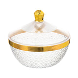 Maxbell Countertop Fruit Bowl with Lid Fruit Basket for Kitchen Counter Fruit Snacks Round M