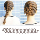 Maxbell Womens Centipede Braid Twist Hair Braider DIY Hair Styling Tool Grey