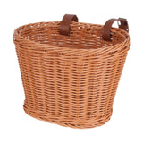 Kids Bike Basket Portable Bicycle Basket for Riding Boys Girls Balance Bikes Brown S