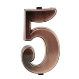 Maxbell 6x ABS Plastic House Door Number Sign Plaque DIY Digit Number 0 to 9 Number