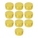 10x Tea Storage Case Jars Empty Cosmetic Containers for Cream Lip Balm Salve Yellow