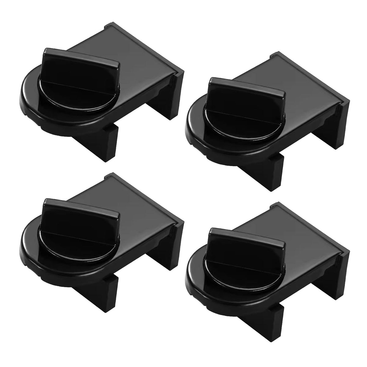 Maxbell 4 Pieces Sliding Window Lock Lock Window Stopper for Bedroom Patio Home Black