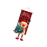 Merry Christmas Garden Flag Cartoon Ornament for Outdoor Indoor Garden Store Elk