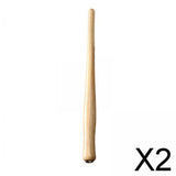 Maxbell 2xWooden Calligraphy Dip Pen Holder for Various Pen Nib Portable Compact Retro Light Brown