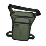 Maxbell Thigh Drop Leg Bag Motorcycle Trendy Sport Pack for Outdoor Riding Traveling Green