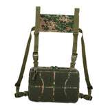 Maxbell Chest Rig Bag Practical Multifunction Workout Pack for Hiking Fishing Travel Dark Green