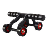 Maxbell 4 Wheel Abdominal Roller Body Building Abdominal Exercise Core Strengthening