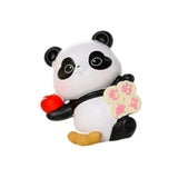 Panda Figurine Car Dashboard Decoration for Table Centerpiece Office Bedroom Style K