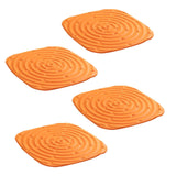 Maxbell 4Pcs Chicken Nest Box Pads Chicken Nest Pads for Garden Poultry Hatchery Box Orange