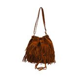 Maxbell Womens Shoulder Bag Large Women Fringe Hobo Bag for Holiday Travel Commuting Brown