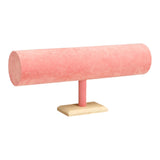 Maxbell Flannel Headband Stand Stylish for Tabletop Home Organization Dressing Table Pink