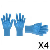 Maxbell 4x10Pcs Strong Nitrile Gloves Powder Free Pet Care Protective Gloves Blue XL
