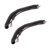 Maxbell 2Pieces Microphone Cable Cord For Yaesu FT7800/FT8800/FT8900/FT7900/FT1807