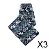 Maxbell 3xYoga Pants Boho Thai Beach Baggy Pants Hippy Female Harem Trousers Green