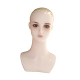 Maxbell Female Mannequin Head Wig Display Stand for Barbershop Beginner Stylist Home