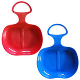 Maxbell Maxbell 2pcs Snow Sledges Toboggan Downhill Sliding Sledge Sleigh Red Blue