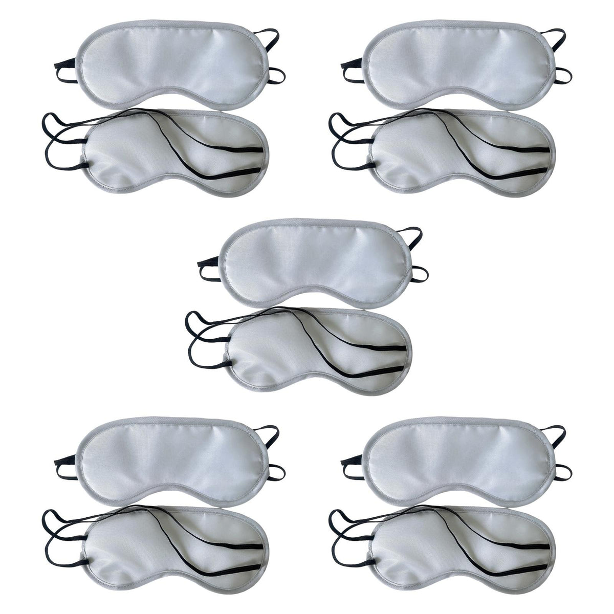 Maxbell 10x Sleeping Masks Eye Shade Covers for Flight Napping Adults Light Blocking Gray
