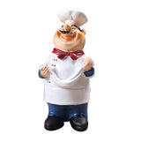 Maxbell 4Pcs Resin Chef Kitchen Decor Table Centerpiece Figurine Home Collectible