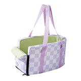 Maxbell Cat Outdoor Carrier for Car Comfortable Washable with Neck Support for Puppy Purple