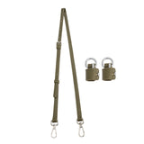 Maxbell Purse Strap PU Leather Bag Strap for Shoulder Handbags Cross Body Bag Clutch Width 1.4cm Green Silver Buckle