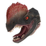 Maxbell Simulation Dinosaur Animal Head Model Hand Puppet Kids Toy Dilophosaurus