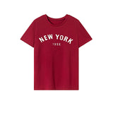 Maxbell Maxbell T Shirt for Women Summer Streetwear Soft Basic Tee for Sports Walking Travel M Red