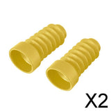 Maxbell 2xMotorcycle Rubber Fork Dust Cover Front Gaiters Boots For JOG50 JOG90 Yellow
