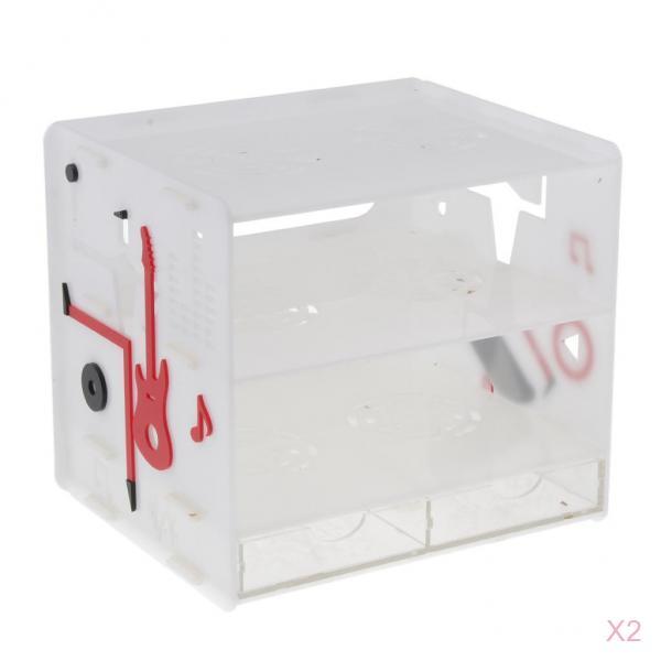 Maxbell 2pcs/set Acrylic Storage Drawer Rack Acrylic Organizer Tray Drawer