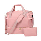 Maxbell Sports Gym Bag Luggage Handbag Travel Duffle Bag for Travel Camping Exercise Pink