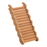 Maxbell Hamster Climbing Ladder Smooth Solid Wood for Small Animals Small Pets Mouse 19.5cmx7.5cm