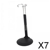 Maxbell 7x1/6 Scale C-Type Display Stand Holder fit for 12" Action Figures Black Metal