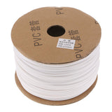 Maxbell Maxbell 1 Roll Inner Dia. 2.5mm Wire Marking Machine PVC Pipe Sleeve Cable Marker White Color 1mm2