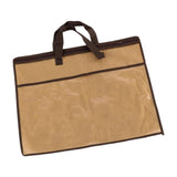 Maxbell Blanket Storage Bag with Zipper Clothes Organizer for Bed Sheet Toys Clothes brown